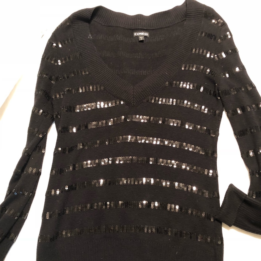 Express sequined sweater